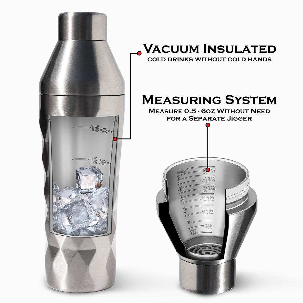 ChillCraft Pro Insulated Cocktail Shaker