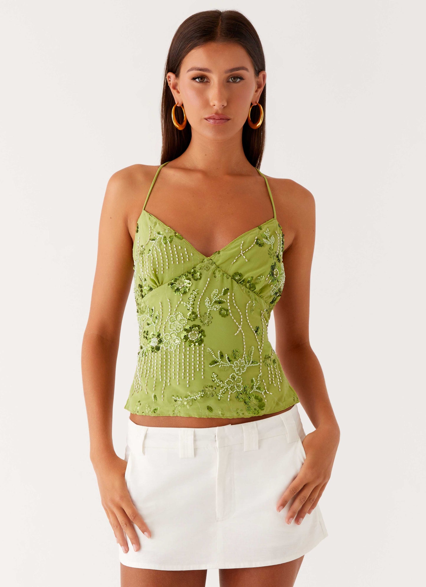 Kamilla Sequin Cami Top