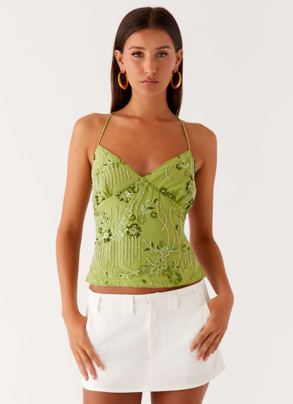 Kamilla Sequin Cami Top