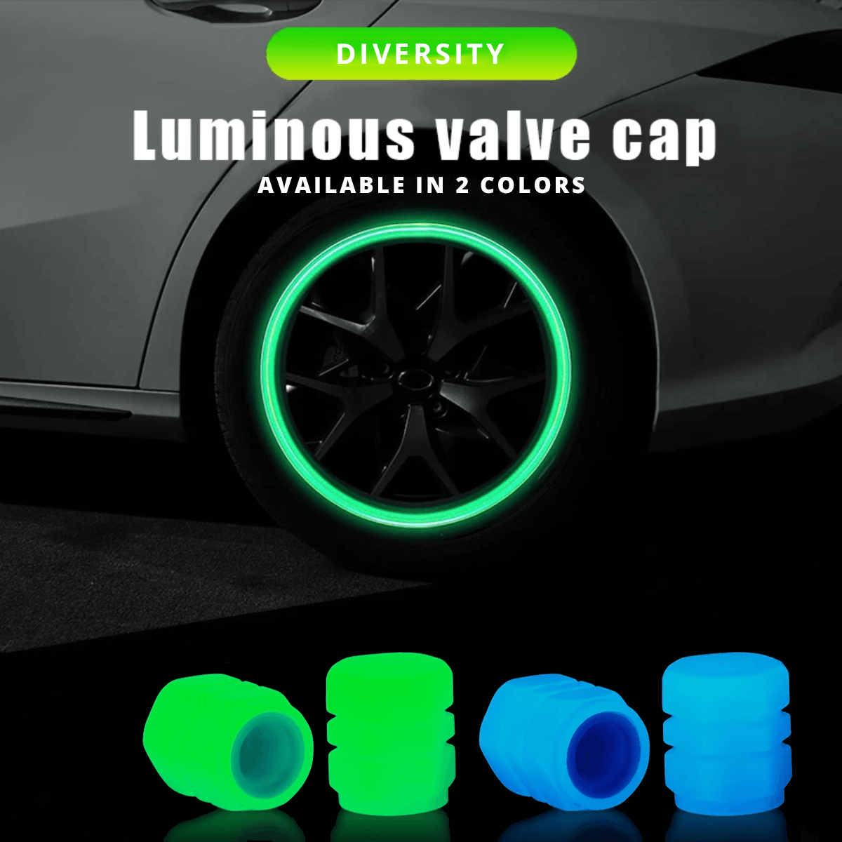 GlowRide™ Valve Caps